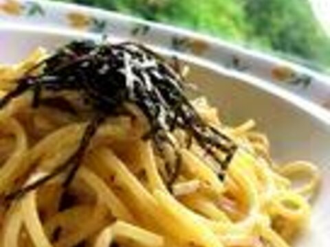 海外居住者必見☆たらこクリームパスタ風